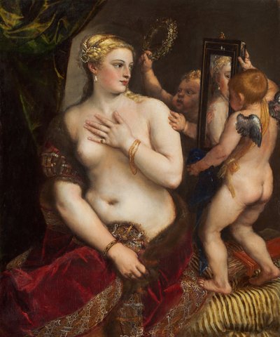 Venus mit Spiegel von Tiziano Vecelli